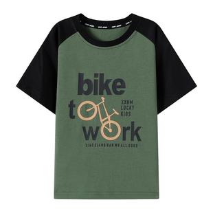 【凉感抗菌】小象汉姆童装男童短袖t恤儿童纯棉上衣2026新款洋气