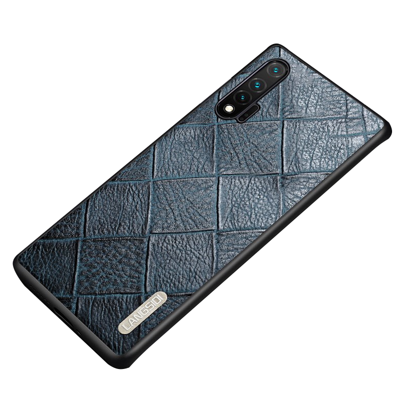 适用于华为NOVA6手机壳真皮男Nova5i高档奢华保护套nova5pro超薄皮套高端新款nova3限量商务正品HW2s全包防摔