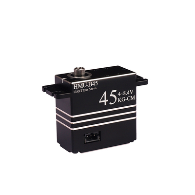 总线舵机大扭力无刷舵机360度单双轴金属舵机高精度云台机器人