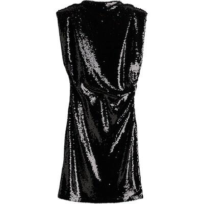 HM女装连衣裙春季亮片垫肩修身晚宴节日party小礼服裙1251994