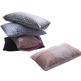 枕芯加带枕套全棉一只装48X74单个人纯棉30x50儿童学生枕头40X60