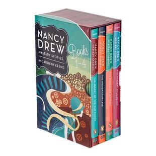 南希德鲁之谜1-4册盒装 Nancy Drew Mystery Stories Books 1-4 经典儿童文学小说