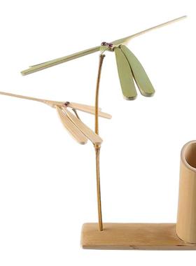 平衡竹蜻蜓摆件纯手工制作礼品