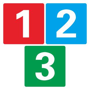 数字贴纸正方形号码标识牌PVC防水不干胶英文字母幼儿园活动比赛编号餐桌台序号储物柜号码标签自粘帖纸定制