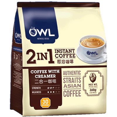 马来西亚进口袋装猫头鹰咖啡