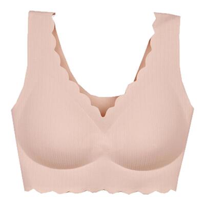 婷妃中老年人大码全罩杯背心式内衣妈妈一片式无痕无钢圈女士文胸