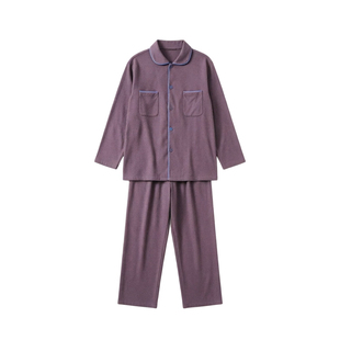 朵朵可可睡衣男士2026秋冬新款纯棉轻磨毛翻领长袖长裤家居服套装