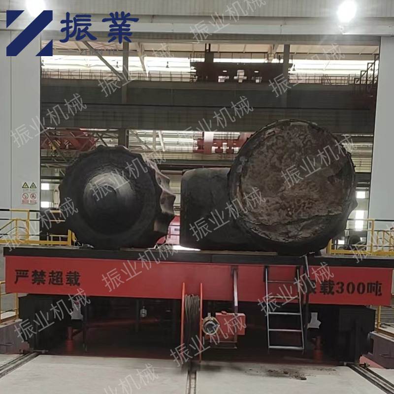 大型AGV电动平车升降平台旋转液压举升机400T吨钢坯转运升降平台