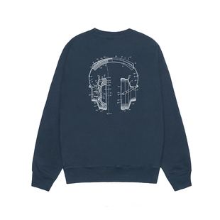 ChillHigh 耳机设计图 主题限定美式简约宽松潮休闲纯棉圆领卫衣
