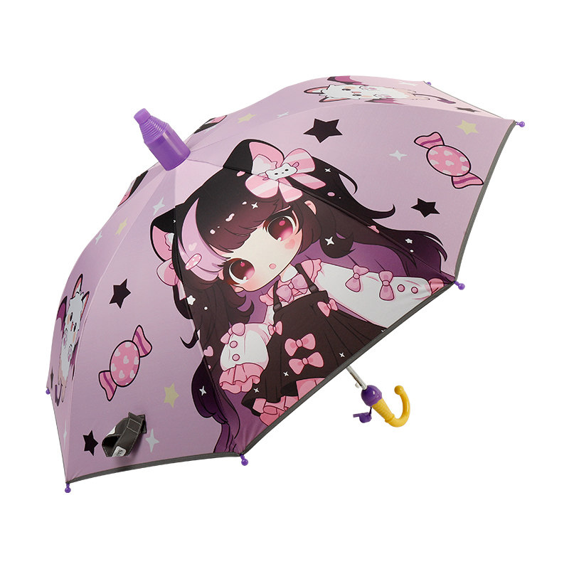 新款名字贴加固卡通儿童雨伞