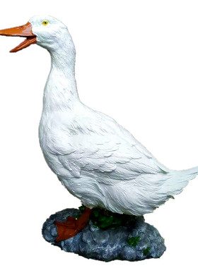 鸭子花园风格餐厅树脂家禽摆件