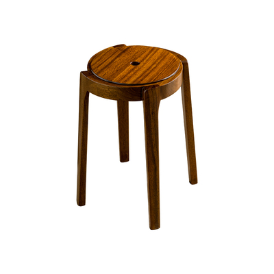 乌金木实木圆凳家用可叠放板凳