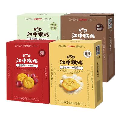 江中猴姑酥性椰蓉黑巧玄米红提饼