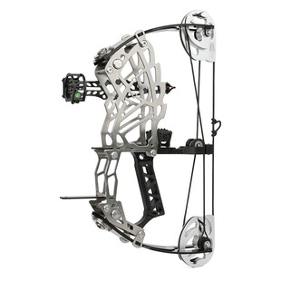 恶棍小型迷你弓短轴复合弓大威力不锈钢滑轮弓金属小弓箭射箭器材