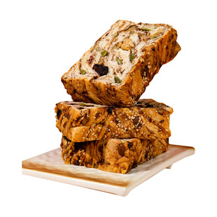 抖音直播同款爆料千层厚切吐司全麦面包手工制作早餐零食坚果面包