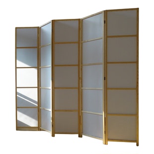 屏风隔断日式间隔移动玄关简约现代客餐厅茶室书房遮光障子纸玄关