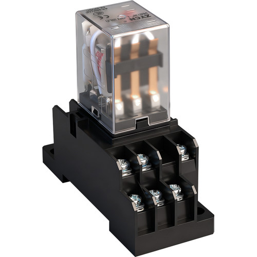 hh52p小型中间继电器带底座 8脚5A交流电磁继电器220V 24V12V整套