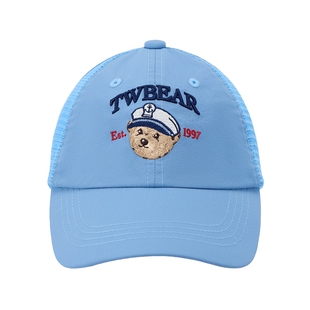 TeenieWeenie Kids小熊童装25年夏季新款男女童网眼半空顶棒球帽