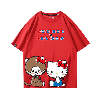 蒙奇奇联名hellokitty短袖