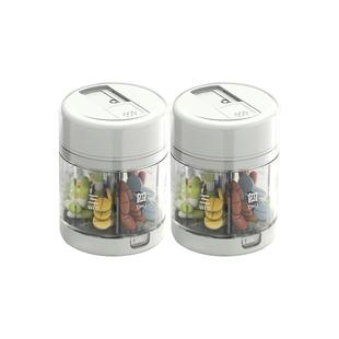 药盒便携式分装随身小药物收纳盒一周七天分密封割切剪切药神器