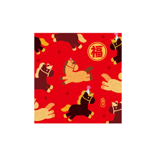 手绘2026马年新年红包百元利是封迷你小马红包春节小方包压岁通用