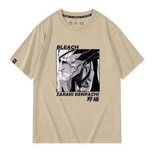 死神联名黑崎一护蓝染护庭十三番队短袖BLEACH衣服宽松T恤衣服潮