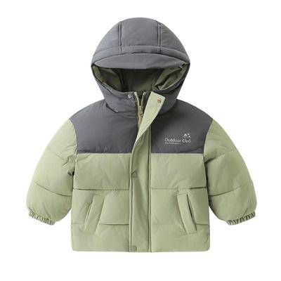 右欧男童女童棉服外套防水撞色