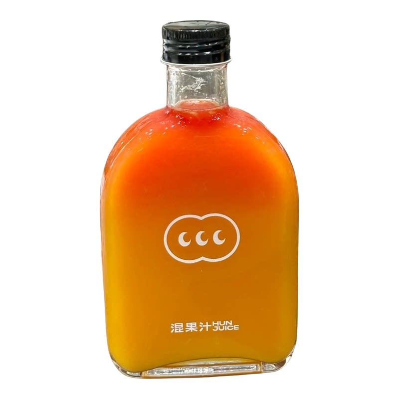 330ml冷萃扁玻璃瓶小批量定制