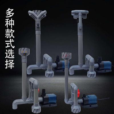 鱼缸鱼池除油膜神器水泵改底吸面吸一体水面撇渣器浮头可自动升降