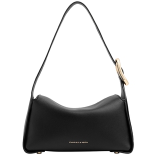 CHARLES&KEITH26秋新款CK2-20671922时尚简约金属扣单肩包斜挎包