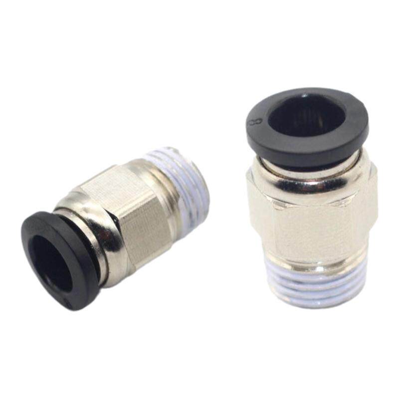 精品黑色快插气管接头PC8-02螺纹直通4-M5/PC6-01/PC10-03/12-04