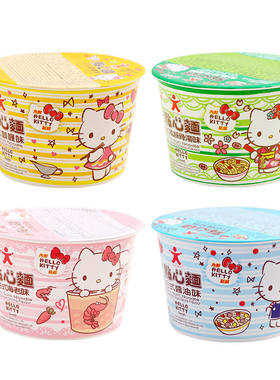 hellokitty公仔面儿童杯面Doll公仔点心面迷你杯即食早餐宵夜小吃