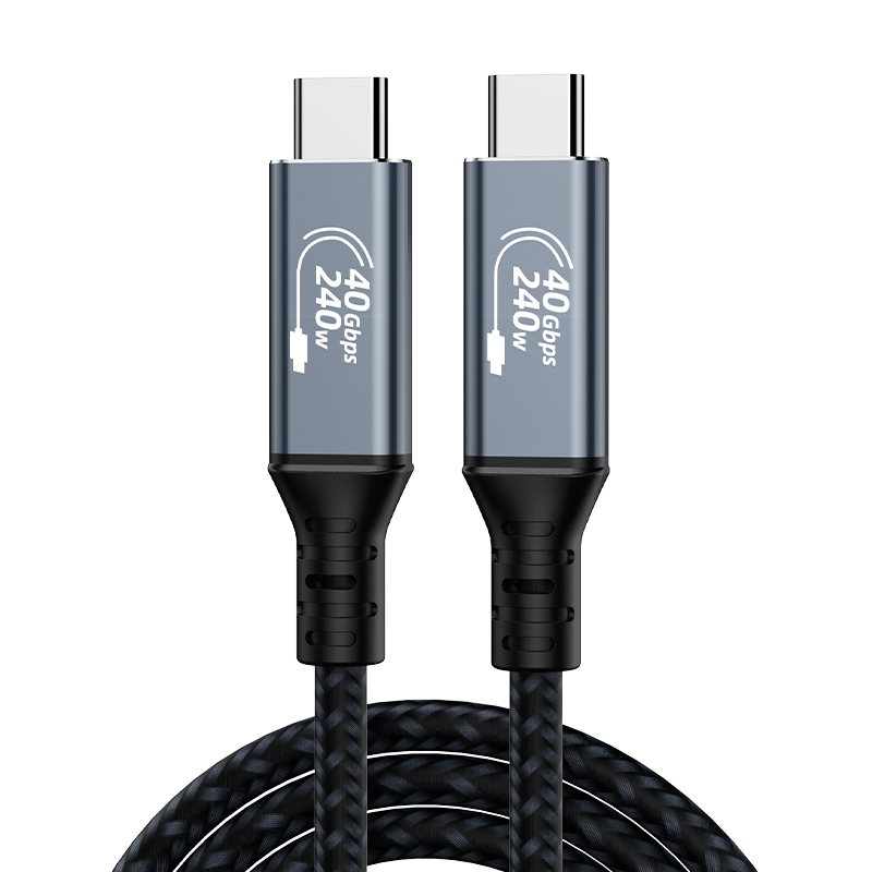 USB4全功能数据线双头Typec一线通120Gbps传输PD240W快充视频适用苹果雷霹iphone17笔记本电脑雷电