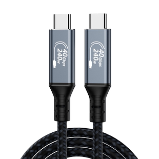 USB4全功能Typec数据线80Gbps一线通PD100W快充传输视频适用苹果雷雳iphone17笔记本电脑3/5米