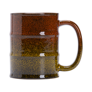 陶瓷马克杯600ml大容量喝水杯子创意高颜值窑变咖啡杯ins风油桶杯