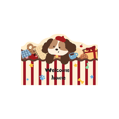 卡通小狗可擦免洗除尘地垫脚垫子