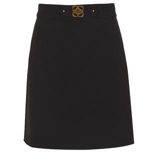 朗姿百褶裙短款裙子Basic衣橱复古法式a字裙黑色半身裙秋新款裙