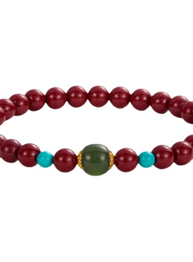 JAY鸿运再造朱砂手串红色手链