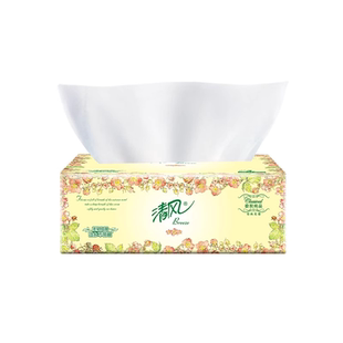 清风欧院抽纸 100抽1包 家用擦手纸餐巾纸面巾纸纸巾纸抽