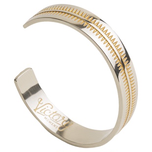 马登工装美式复古纳瓦霍半环式手镯印第安开口白铜手环配饰品男女