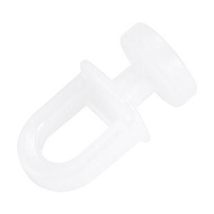 窗帘轨道滑轮挂钩式通用纳米小平轮老式滚轮窗帘塑料配件辅料扣环