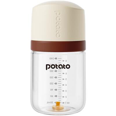 天猫甄选：婴儿玻璃奶瓶底部回气