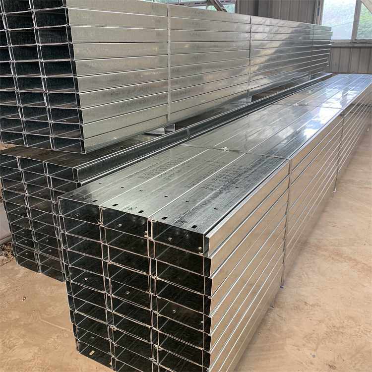 定制抗震支架c型钢檩条镀锌铝镁防腐钢结构厂房用冲孔屋檩墙檩