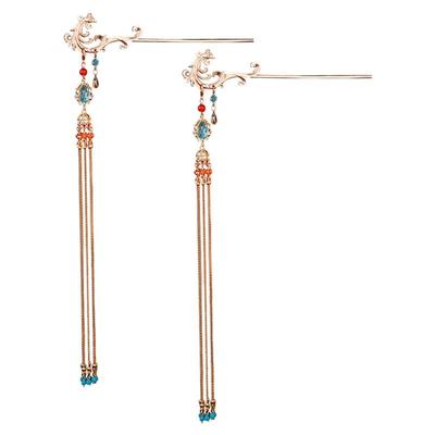 古风汉服发饰合金发簪