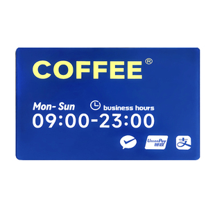 营业时间亚克力告示牌玻璃门贴挂牌美容院餐厅店铺门口上下班网红风门牌提示标识牌子定制公示广告牌创意个性