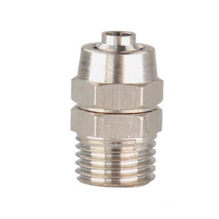 快拧直通终端锁母式气动快速接头气管8MM/6mm/10mm/螺纹1/2/3/4分