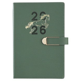 周历计划本2026年日程本每月时间轴管理自律打卡表大学生考研四象限记事本办公工作效率笔记本子封面定制logo