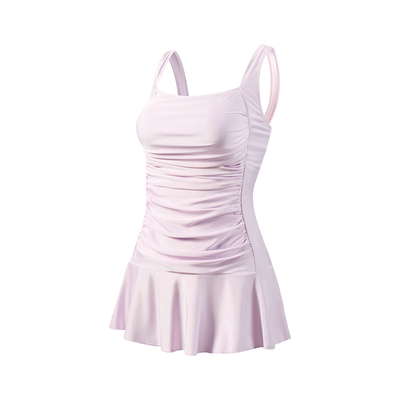 连体泳衣新款泡温泉微胖遮肉显瘦