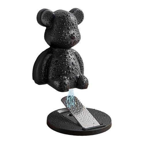 门吸免打孔卡通熊地吸阻门器强磁防撞门碰卧室门后固定器防风门挡