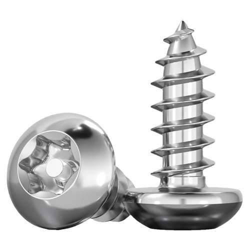 304不锈钢盘头圆头梅花带柱针芯防盗自攻木螺丝钉MM2M2.6M3M4M5M6